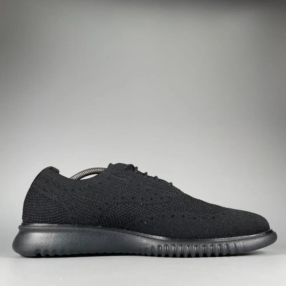 Cole Haan ZeroGrand Stitchlite Men's 11.5 M Black Knit Oxford Casual Dress Shoes
